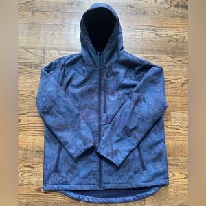 All in Motion Men's Blue Hooded Jacket, Size XL